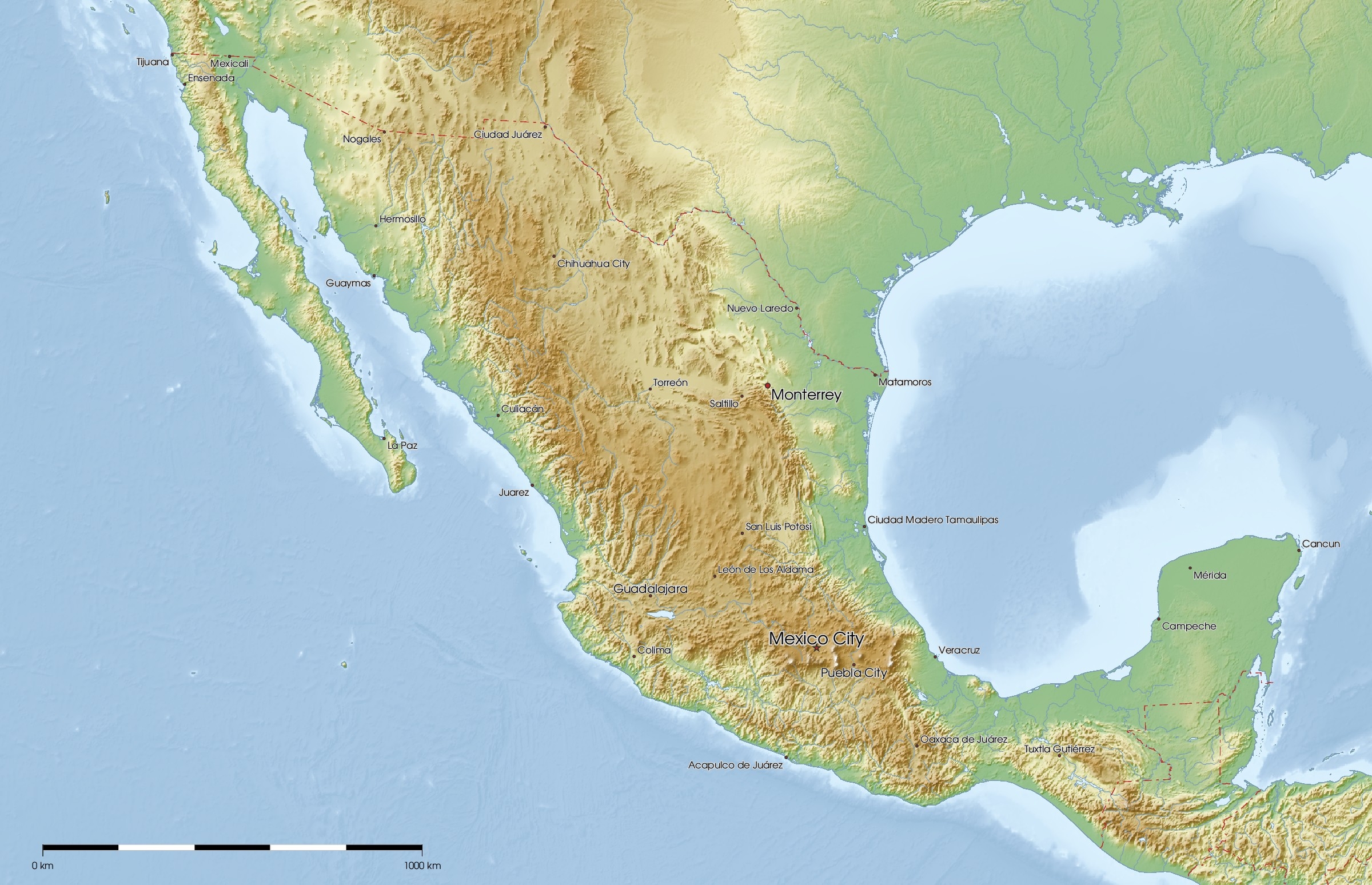 Free Maps Of Mexico Mapswire Free Maps Of Mexico Mapswire