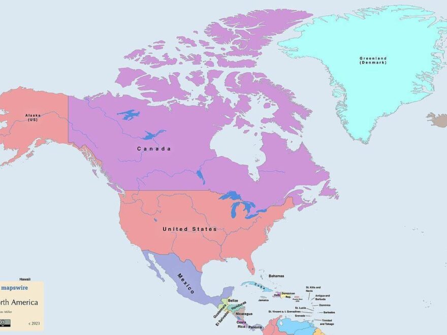 Free Maps Of North America Mapswire