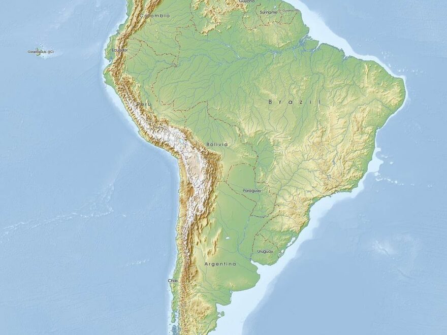 Free Maps Of South America Mapswire