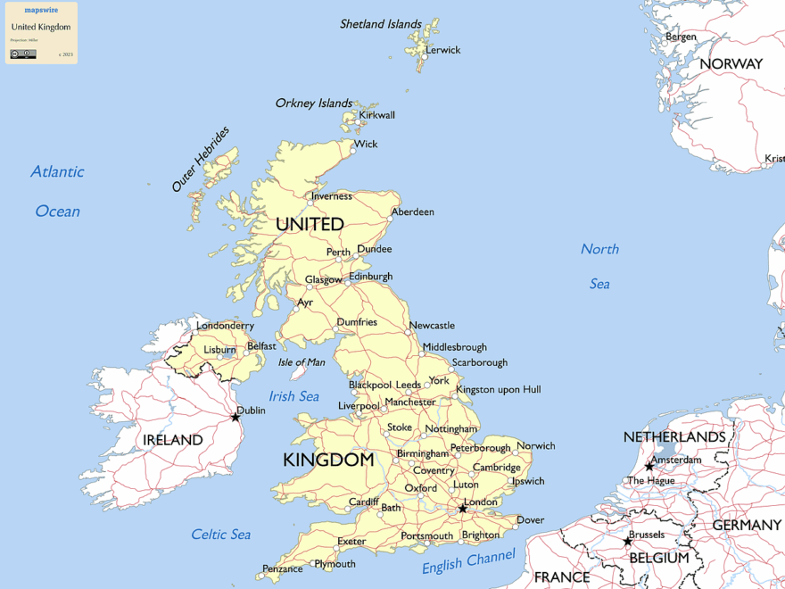 Free Maps Of The United Kingdom Mapswire Worksheets Library