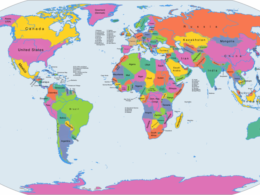 Free Maps Of The World Mapswire