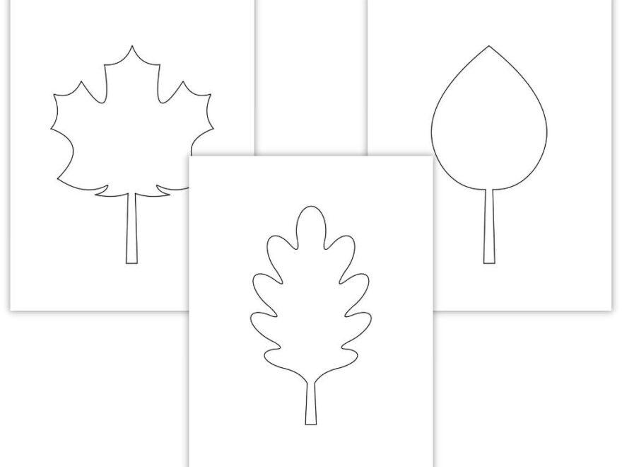 Free Printable Autumn Leaf Templates Small Large The Craft at Home Family
