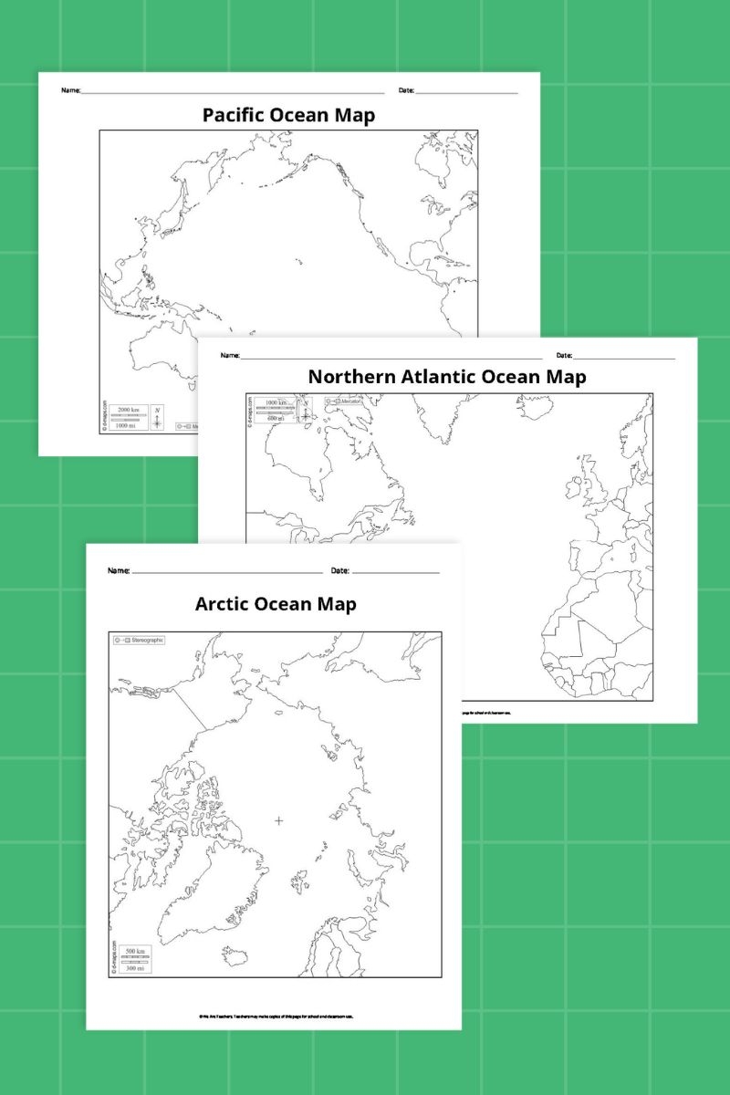 Maps Of The Ocean Printable