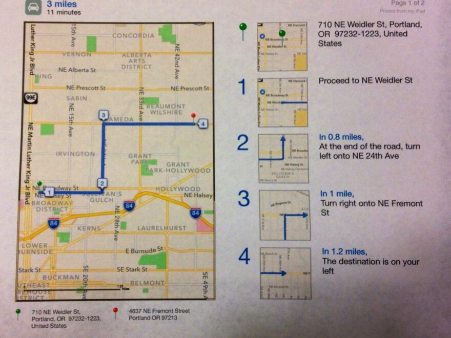 Free Printable Driving Directions Free Printable Printable Directions