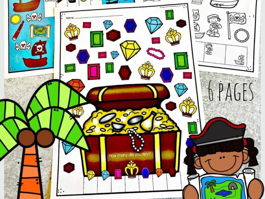 FREE Printable I Spy Pirate Treasure Hunt Game