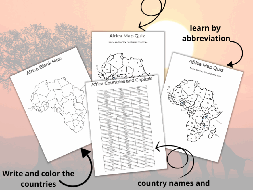Free Printable Map Of Africa The Facts Institute