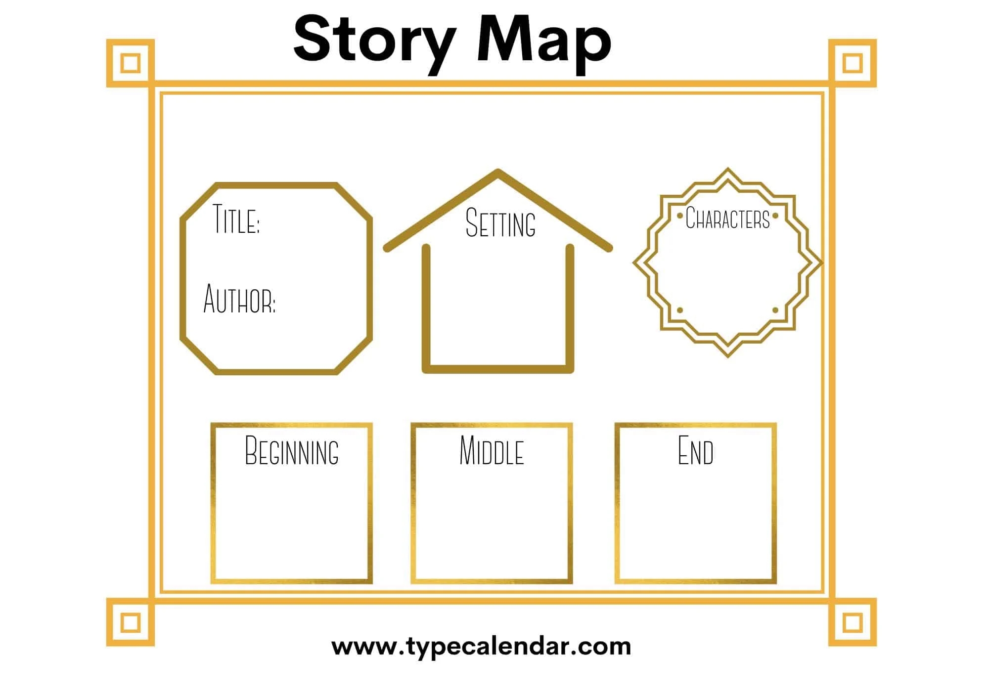 Free Printable Story Map Templates Excel PDF 1st 2nd 5th Grade