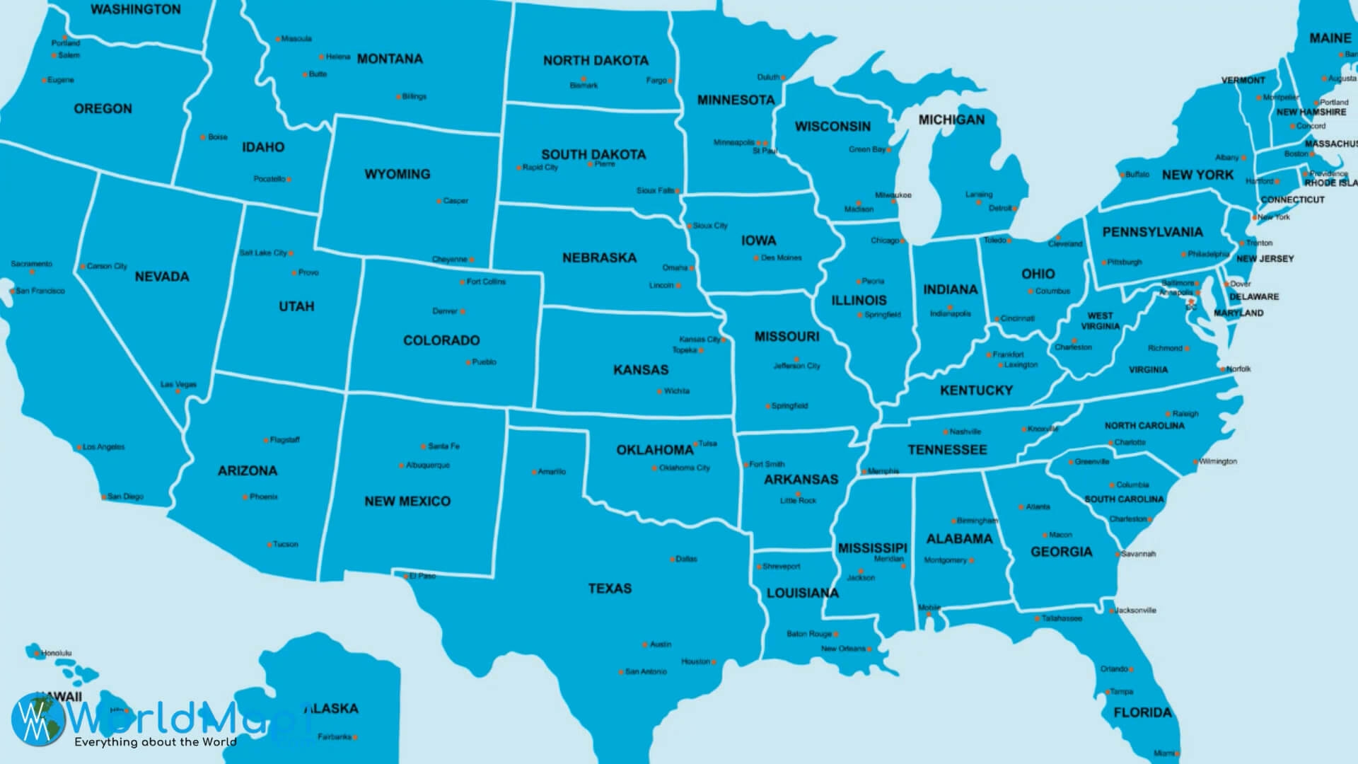 Us Map Free Printable Download