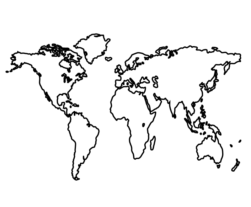 Free Printable World Map Coloring Page