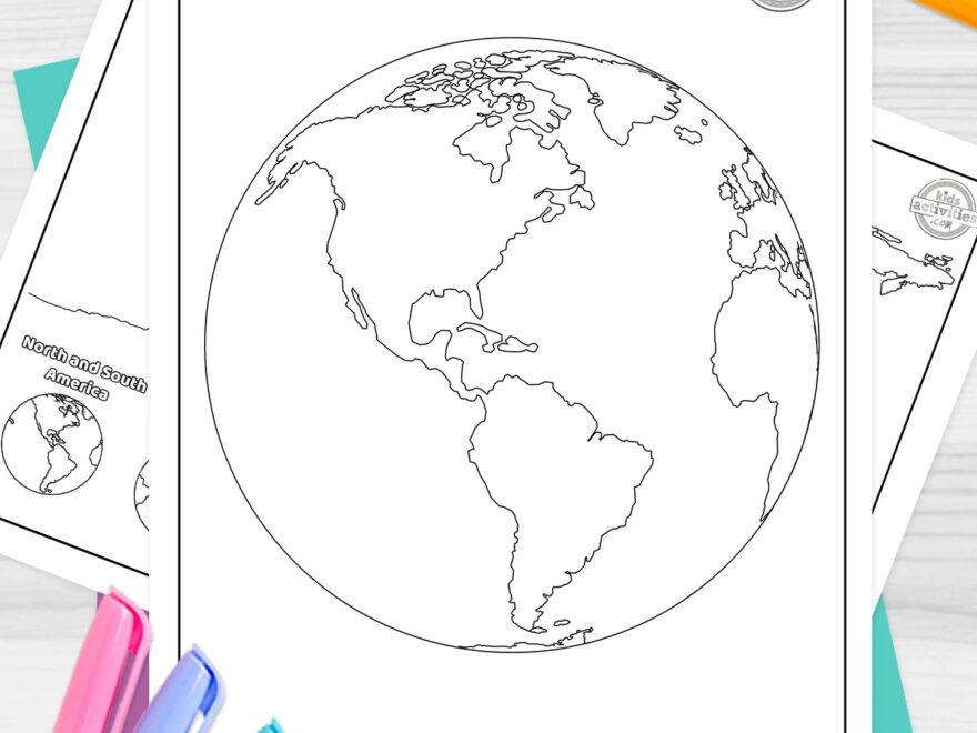 Free Printable World Map Coloring Pages Kids Activities Blog