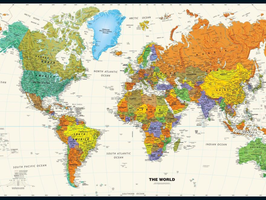 Free Printable World Map Wallpaper HD 4K PNG Images In PDF