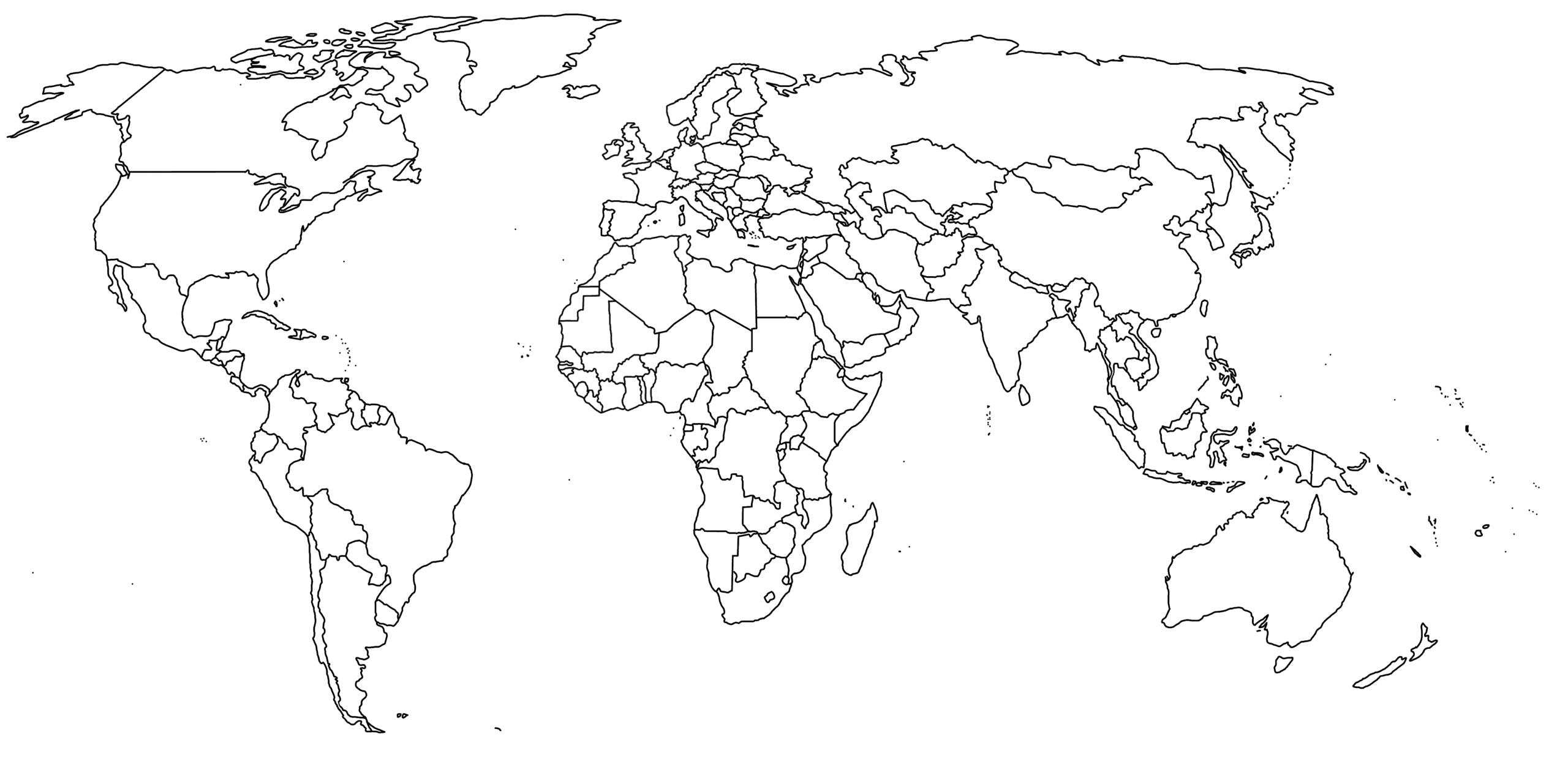 Black And White Printable Maps