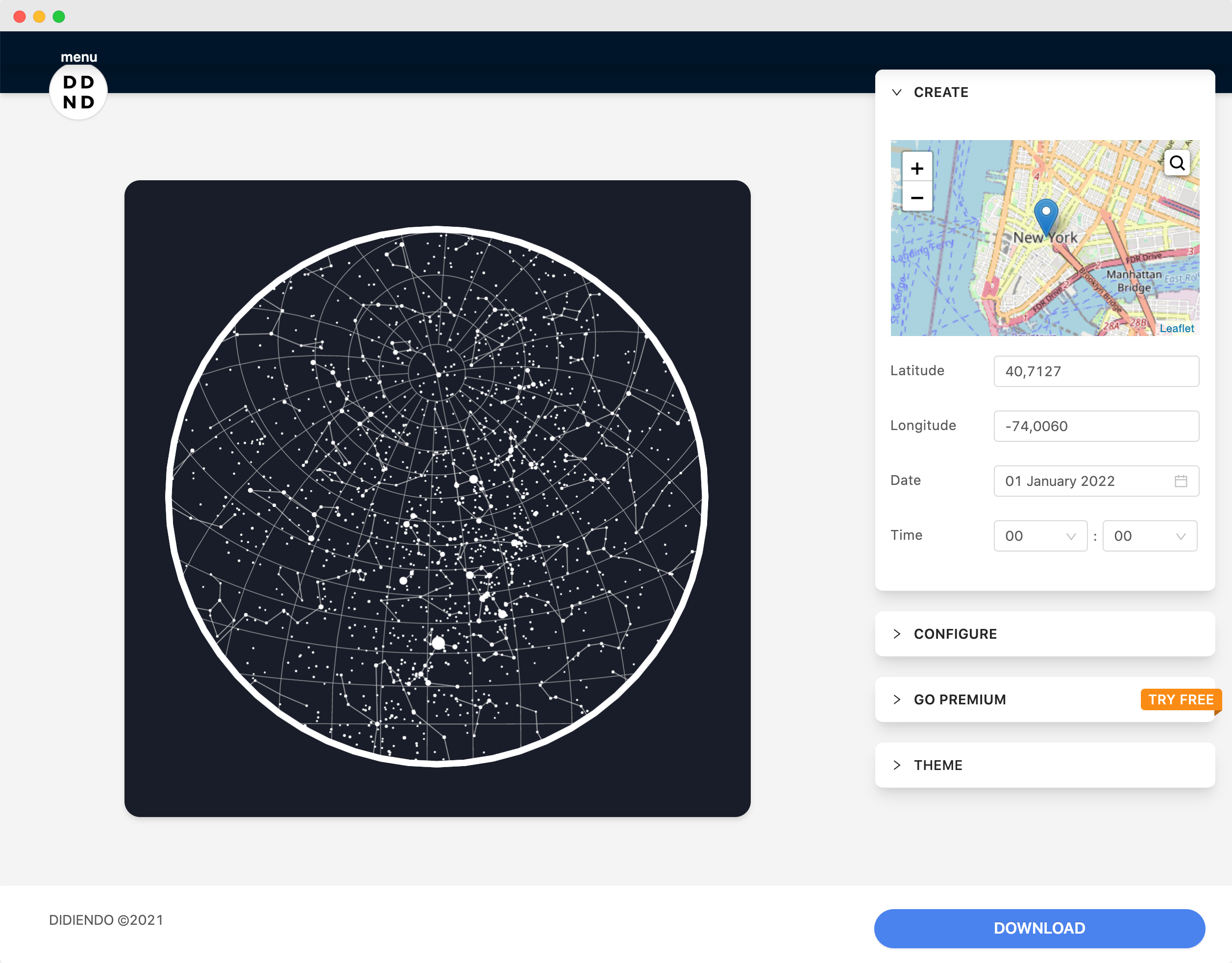 Free Star Map Generator DDND DIDIENDO