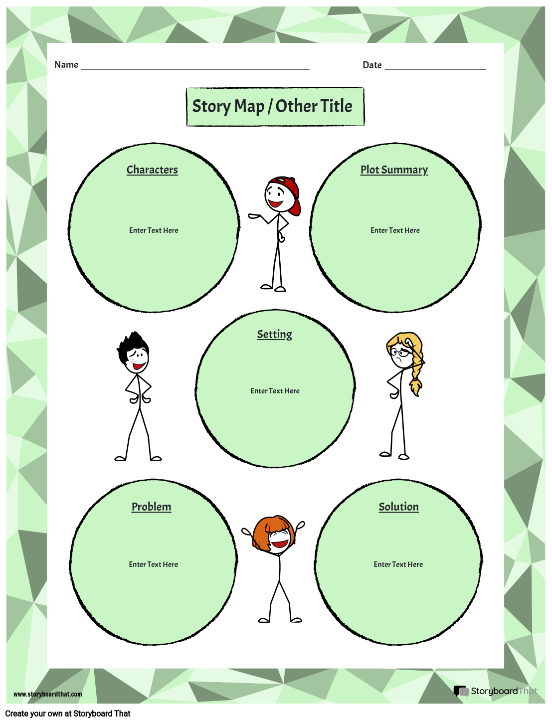 Free Printable Drawing Story Map For Kindergarten