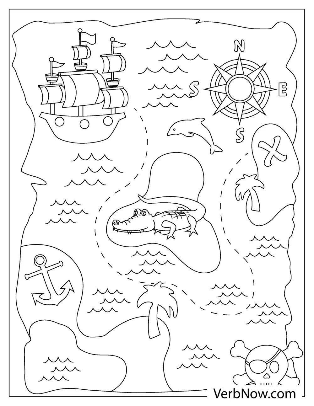 Pirate Map Printable Version