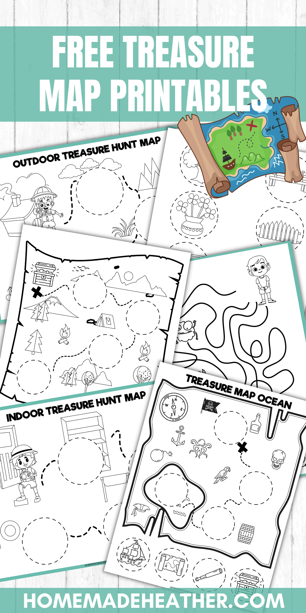 Blank Treasure Hunt Type Map Printable