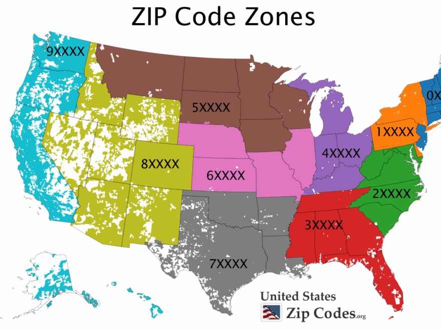 Free ZIP Code Map Zip Code Lookup And Zip Code List