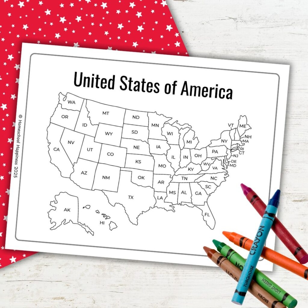 Us Map Quiz Printable For Kids