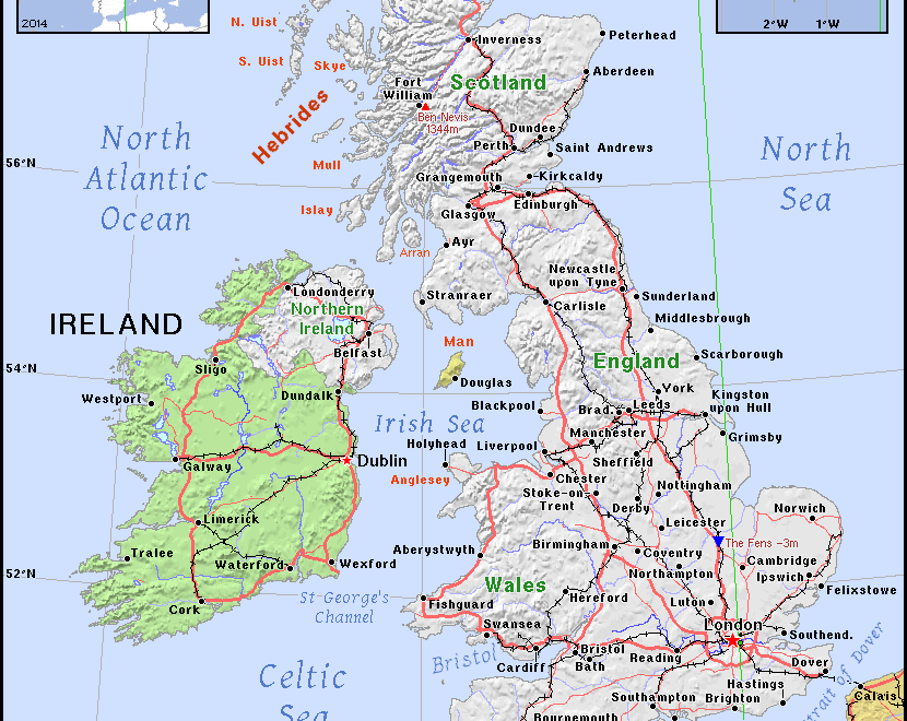 GB United Kingdom Public Domain Maps By PAT The Free Open Source Portable Atlas
