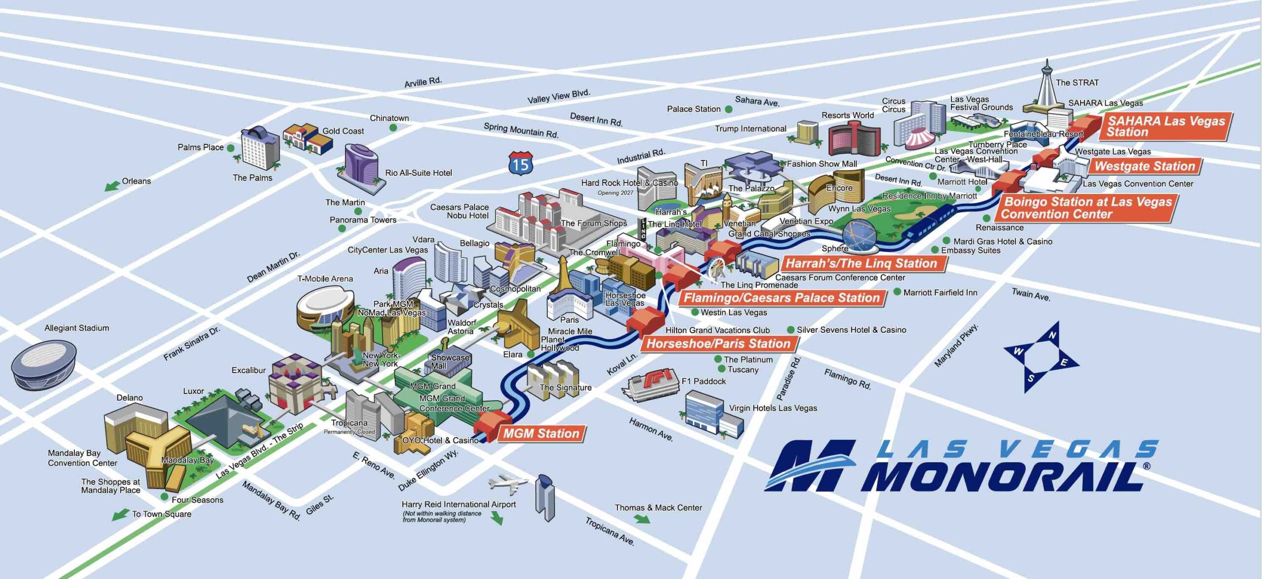 Uber Printable Map Las Vegas Nv
