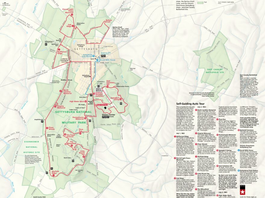 Gettysburg Maps NPMaps Free National Park Maps