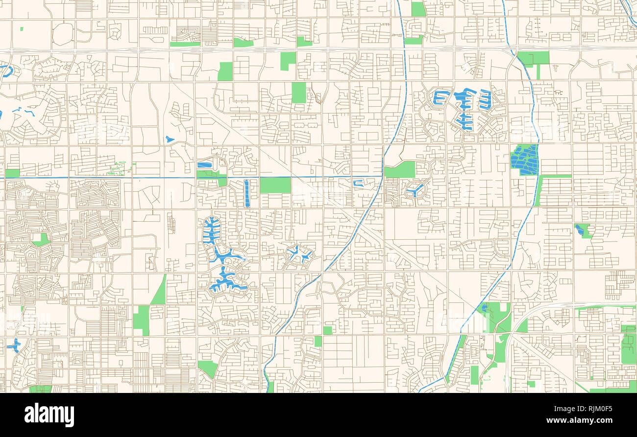 Gilbert Arizona Printable Map Excerpt This Vector Streetmap Of Downtown Gilbert Is Made For Infographic And Print Projects Stock Vector Image Art Alamy