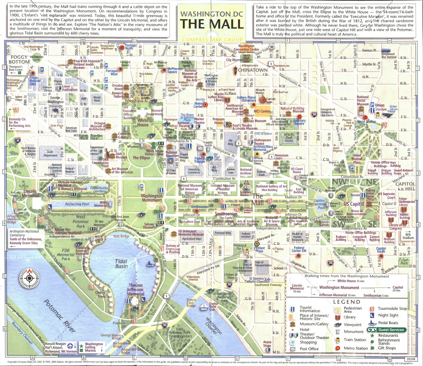 Washington Dc Mall Map Printable