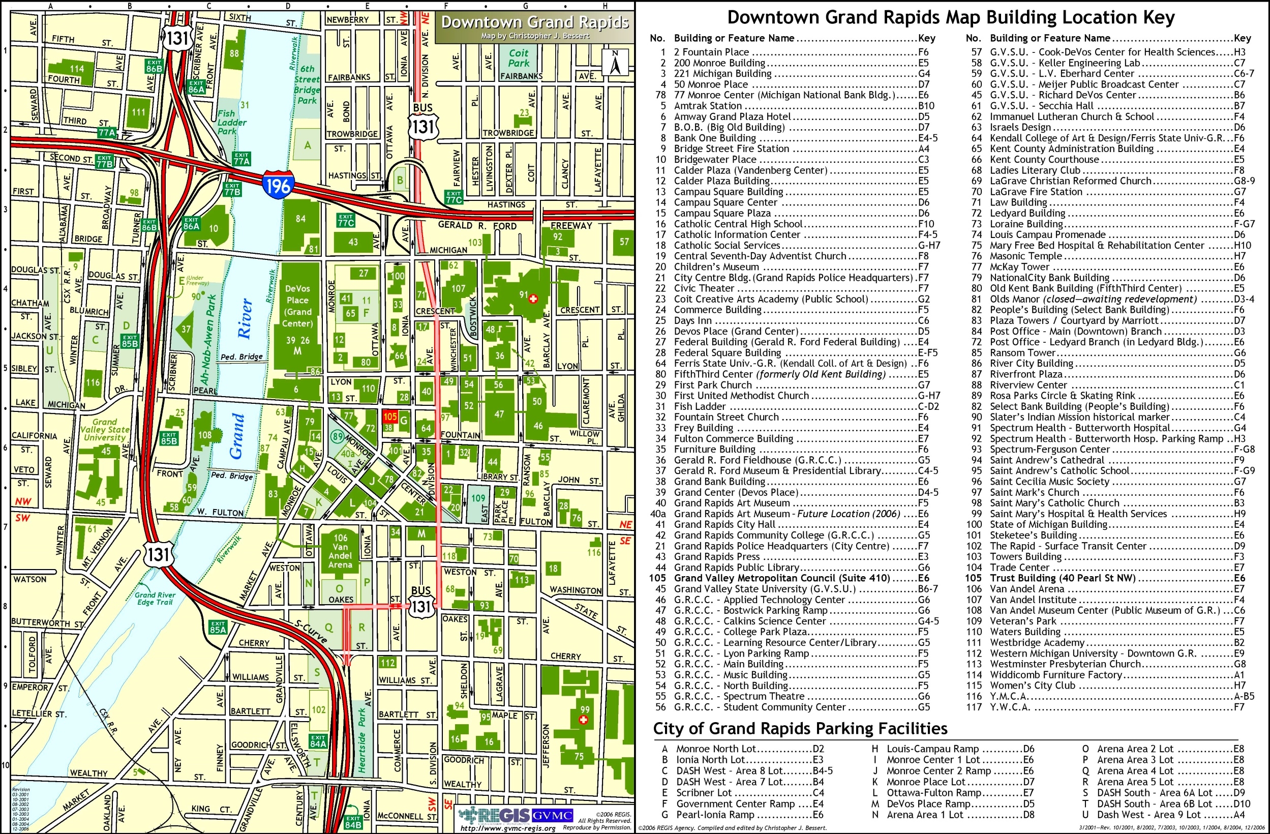 Grand Rapids Downtown Buildings Map Ontheworldmap Grand Rapids Downtown Buildings Map Ontheworldmap