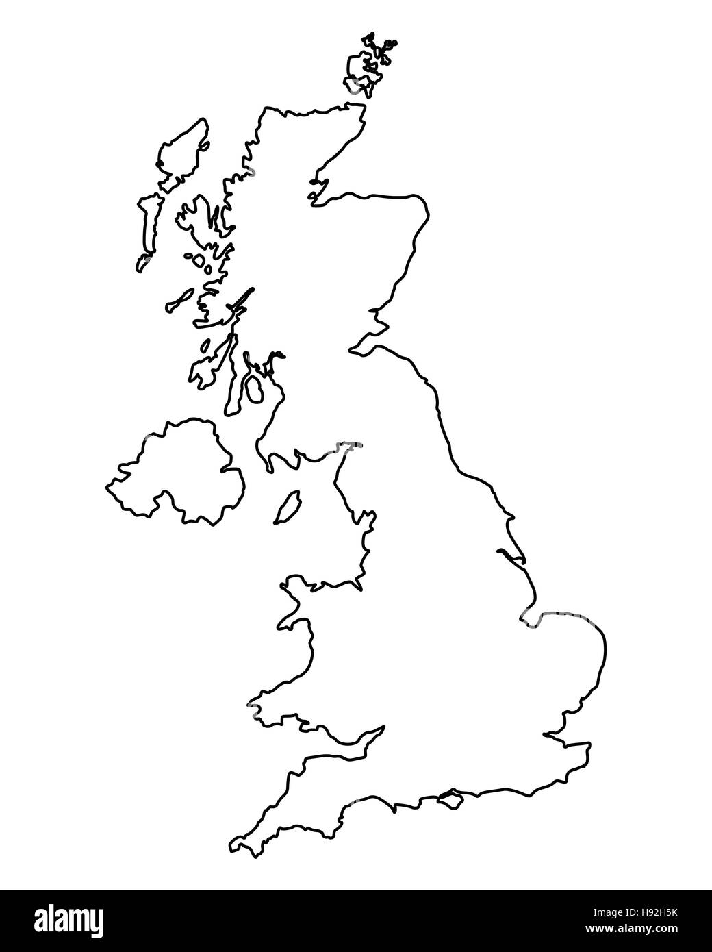 Printable Blank Map Of Uk