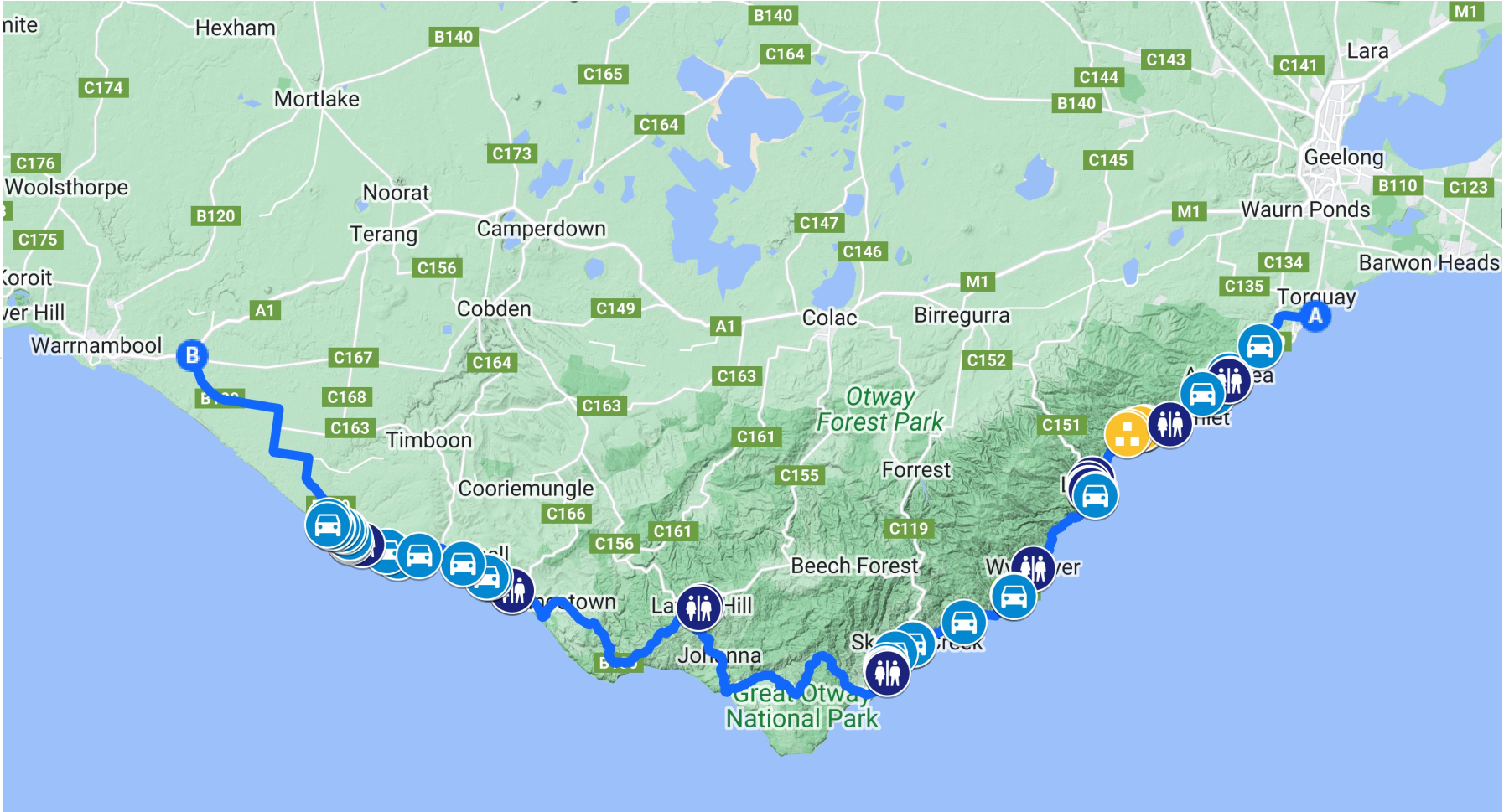 Great Ocean Road Map A Comprehensive Guide To This Iconic Route Worksheets Library