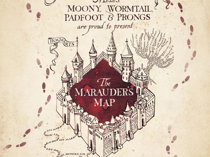 Harry Potter Marauder s Map Print Wizarding World Poster Desenio