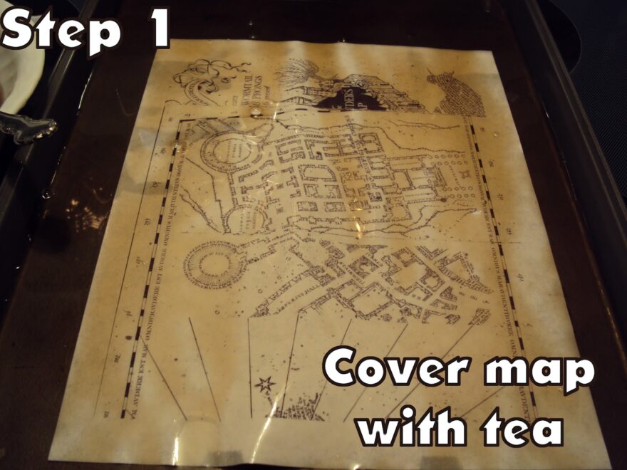 Harry Potter Paraphernalia Marauder s Map Inside And Outside