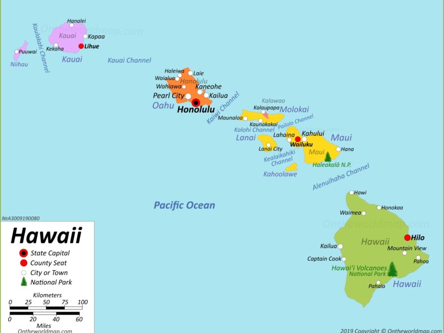 Hawaii Map USA Maps Of Hawaii Hawaiian Islands