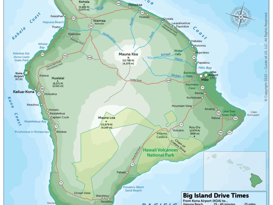 Hawaii Travel Maps Downloadable Printable Hawaiian Islands Map