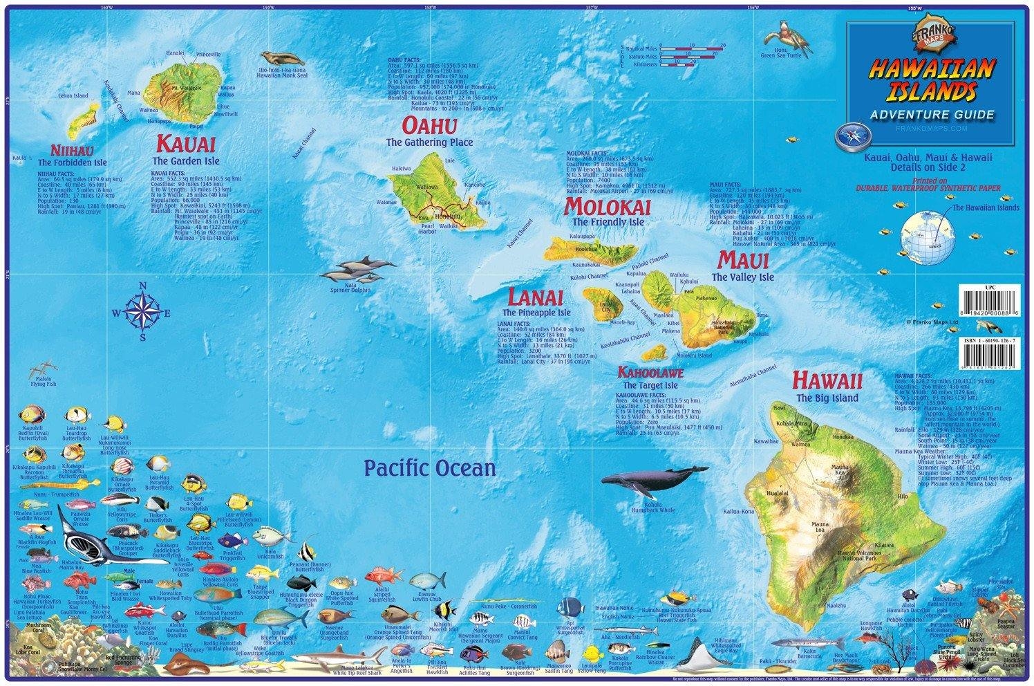 Printable Map Of Hawaiian Islands Printable Map Of Hawaiian Islands