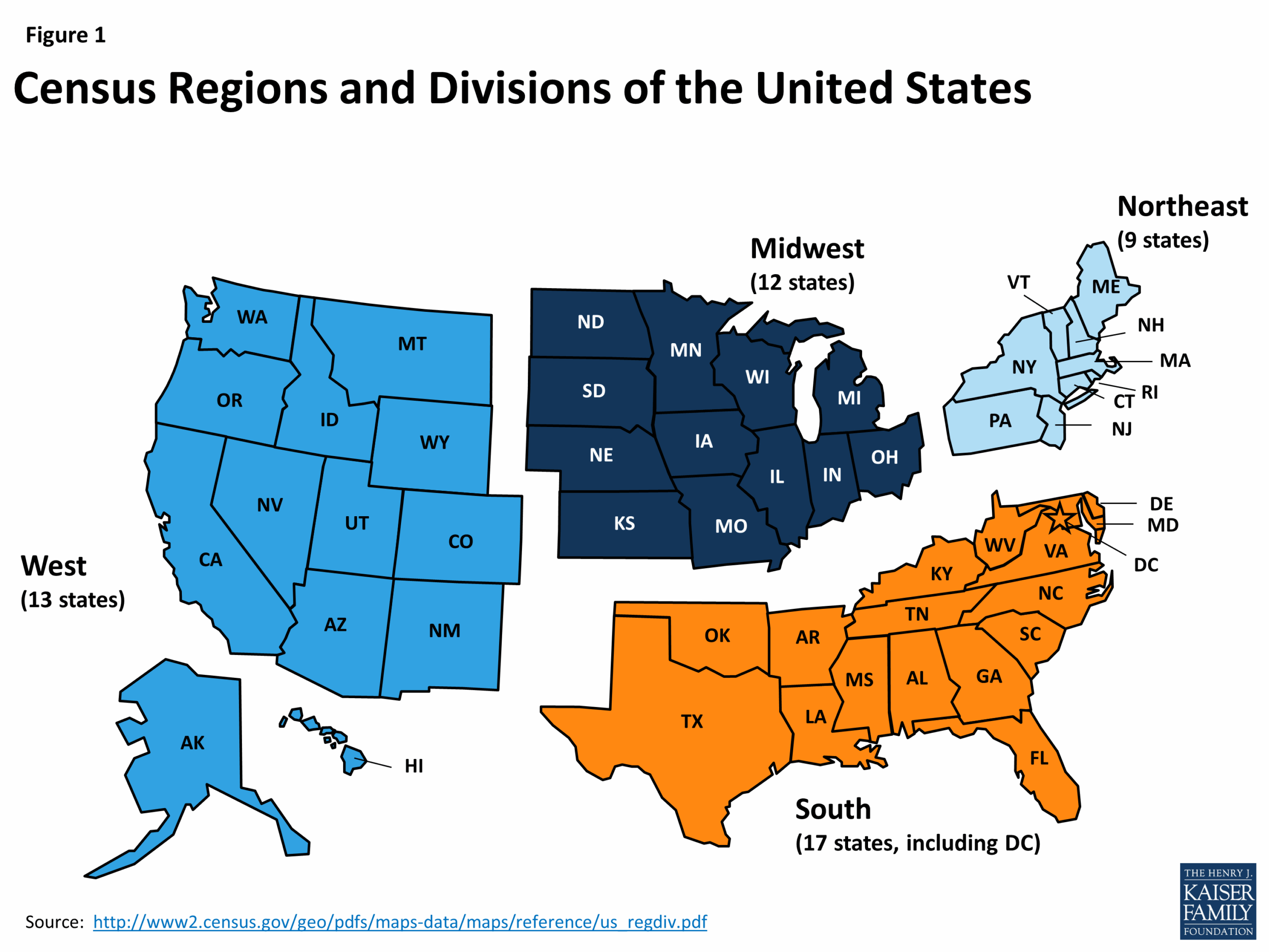 Southern States Map Printable