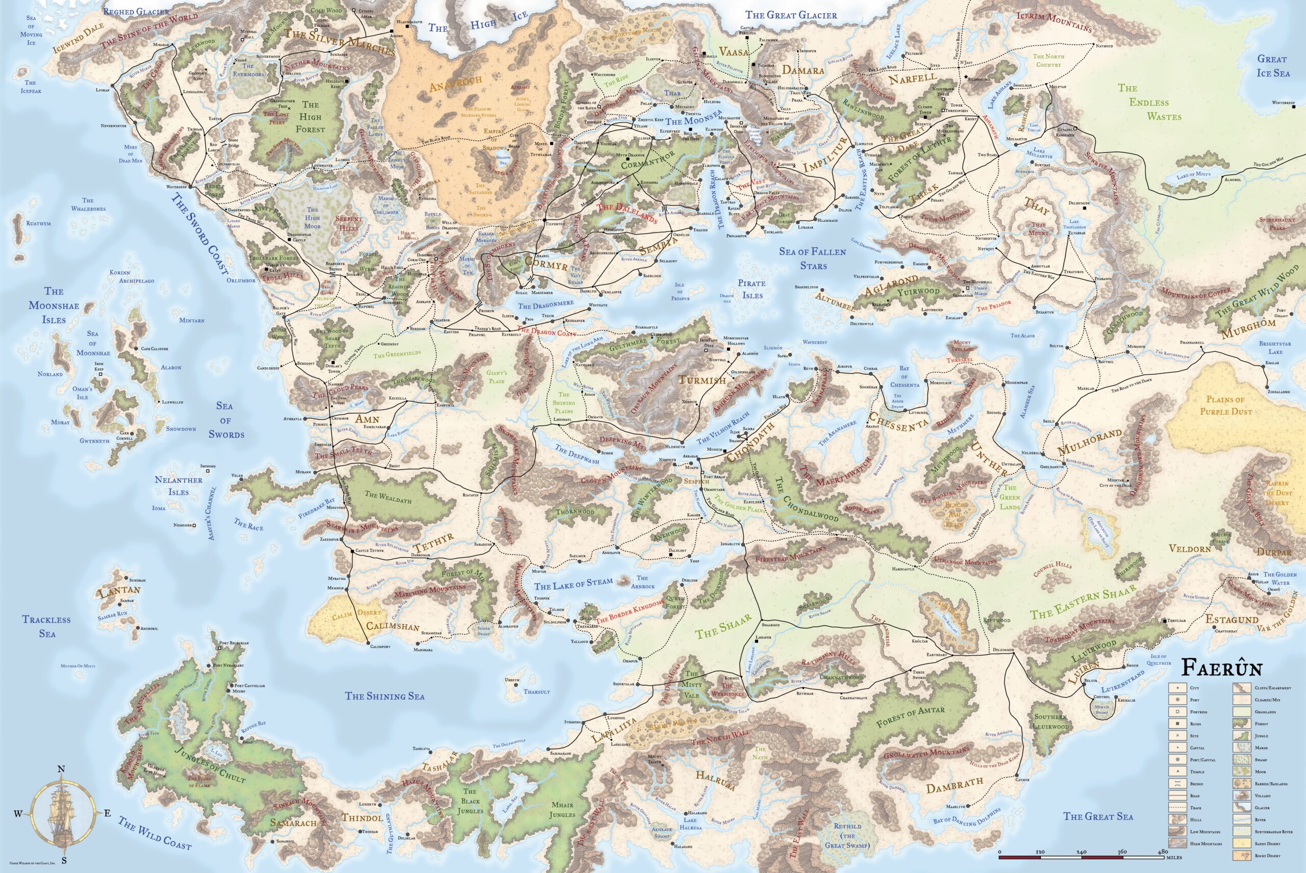 Forgotten Realms Maps Printable