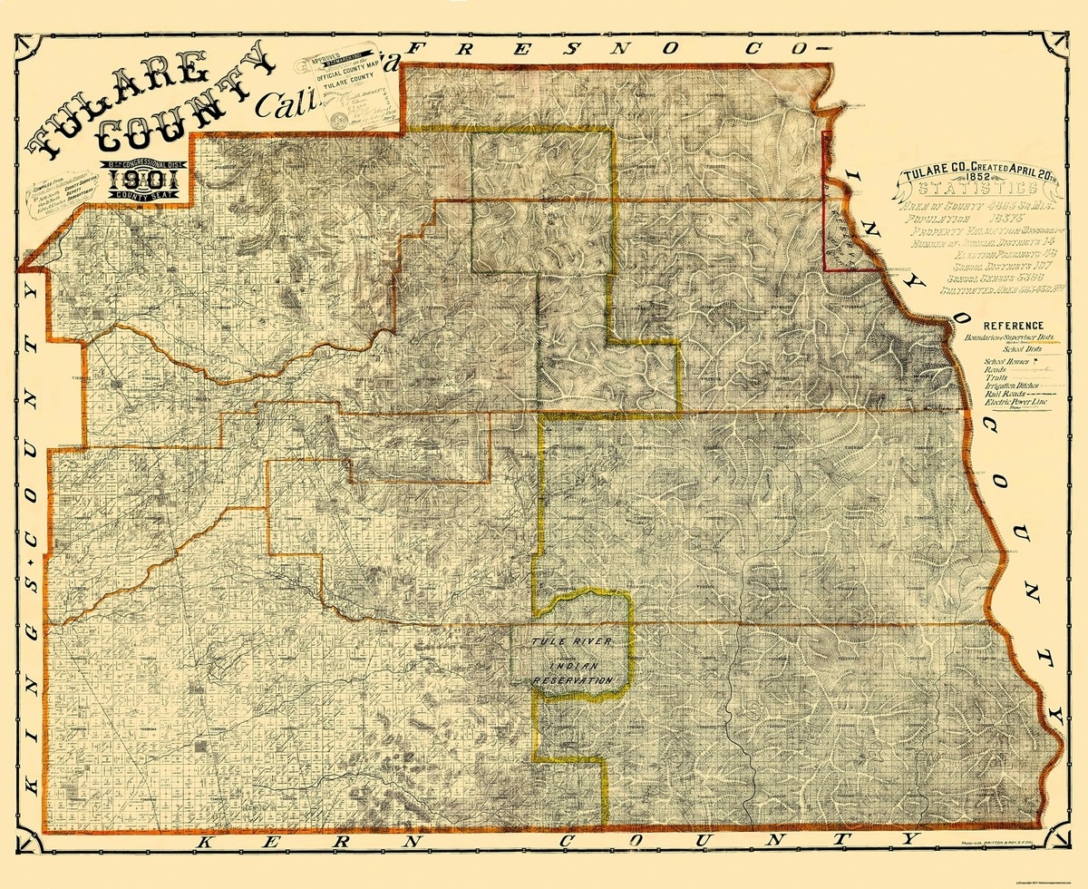 Local Topographic Maps Tulare Lindsey Printable Free