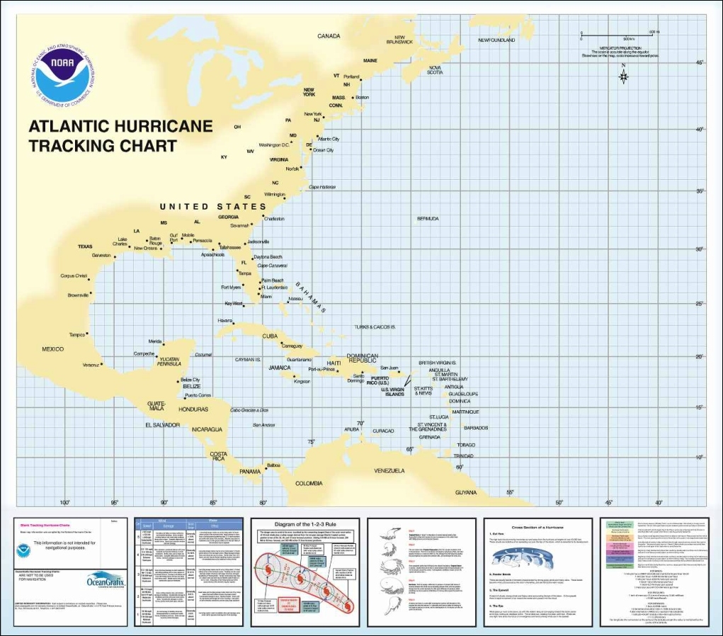 Hurricane Plotting Map Printable