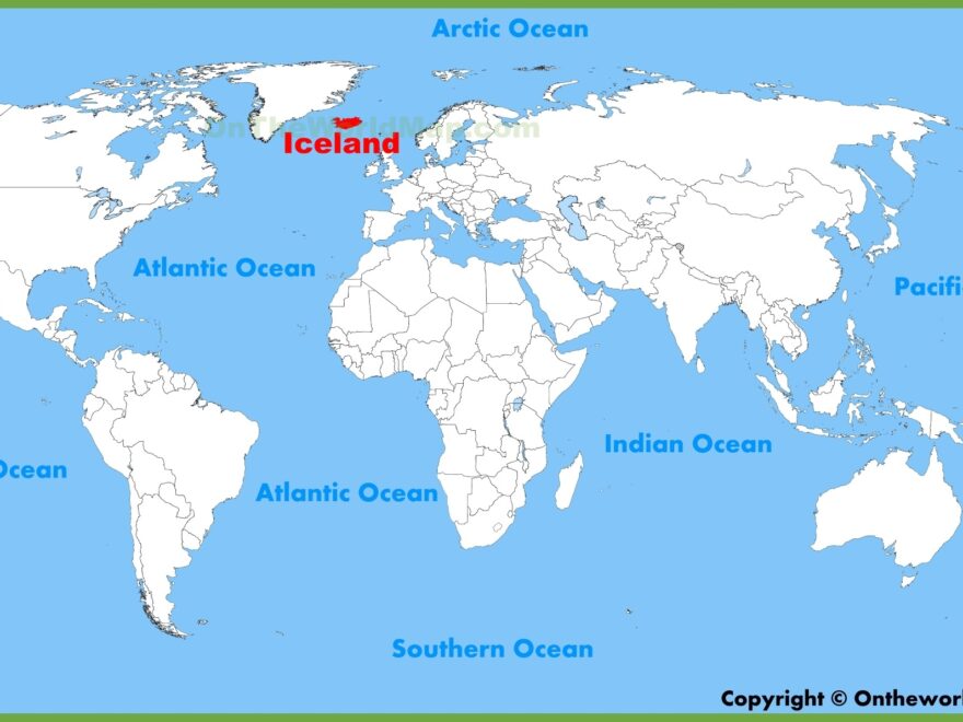 Iceland Location On The World Map Ontheworldmap