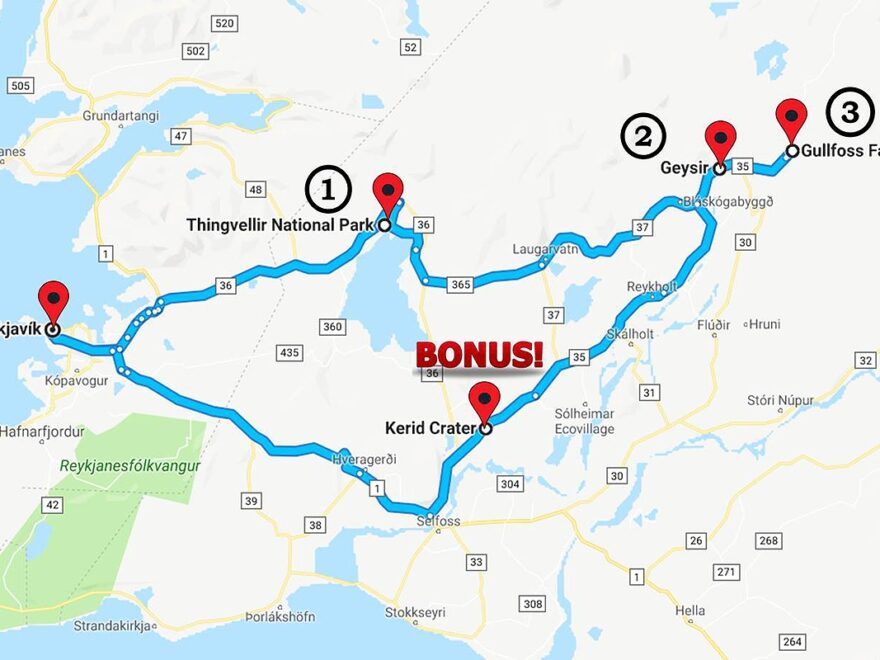 ICELAND The Golden Circle Tourist Route Keep Calm Jas Travel