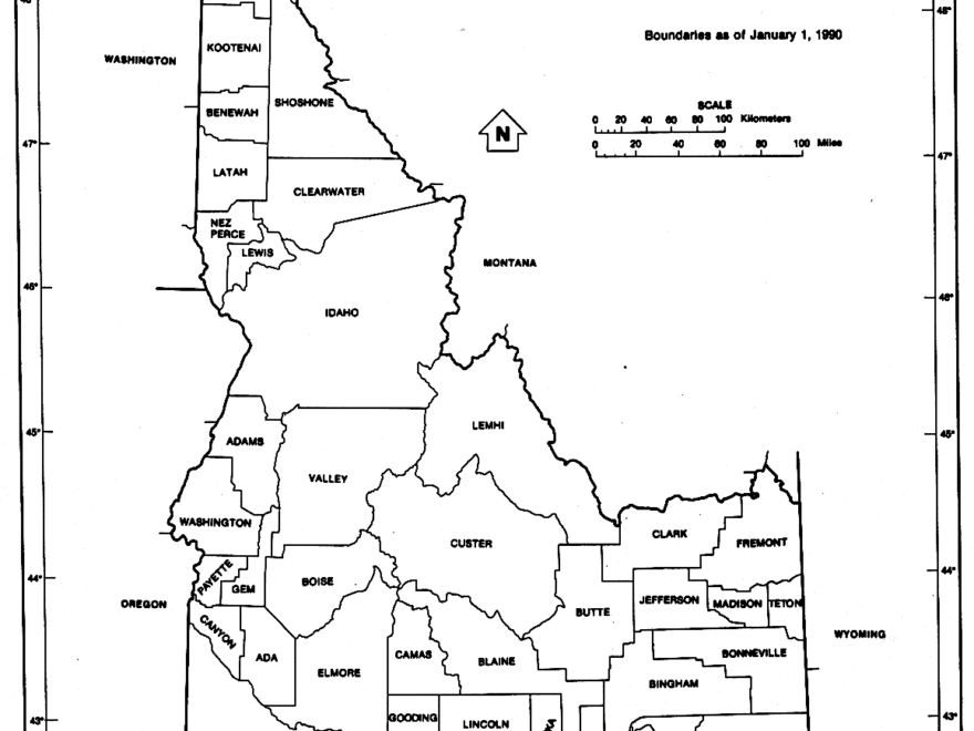 Idaho Free Map