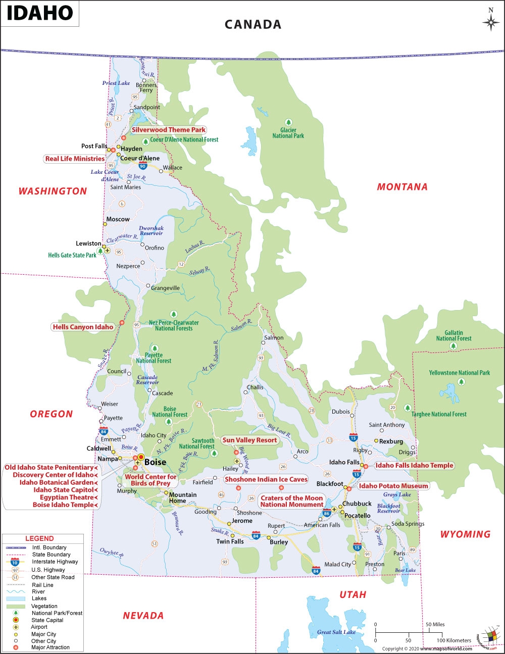 Idaho Map Map Of Idaho Idaho Maps Collection Idaho Map Map Of Idaho Idaho Maps Collection