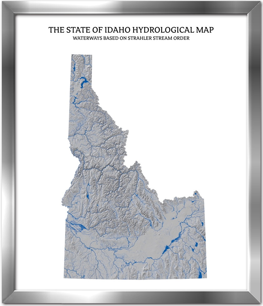 Idaho Rivers Lakes Map US River Maps Idaho Rivers Lakes Map US River Maps