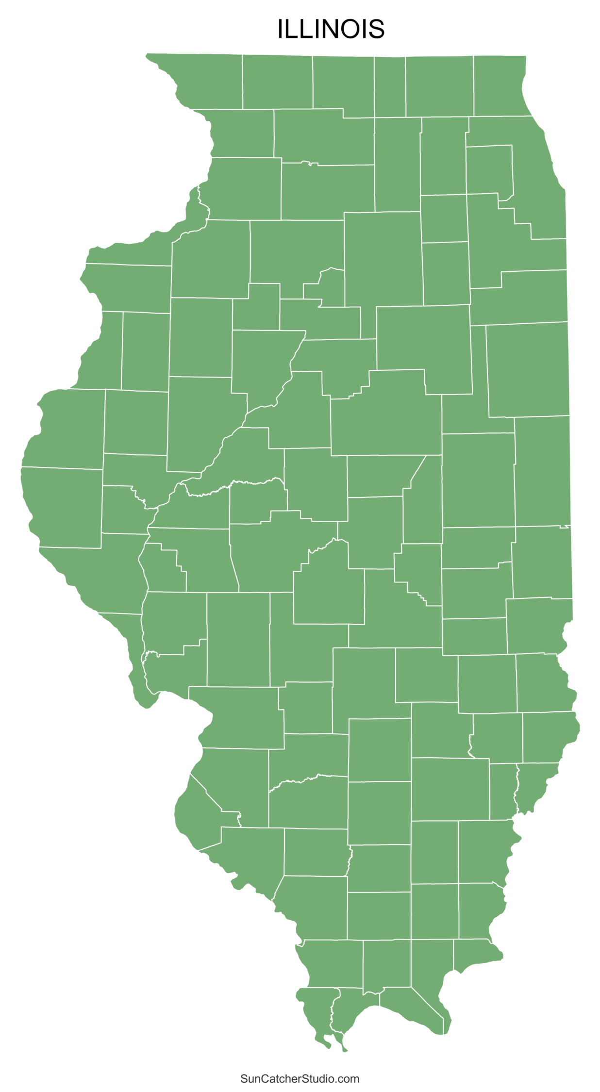 Illinois County Map Printable State Map With County Lines Free Printables Monograms Design Tools Patterns DIY Projects