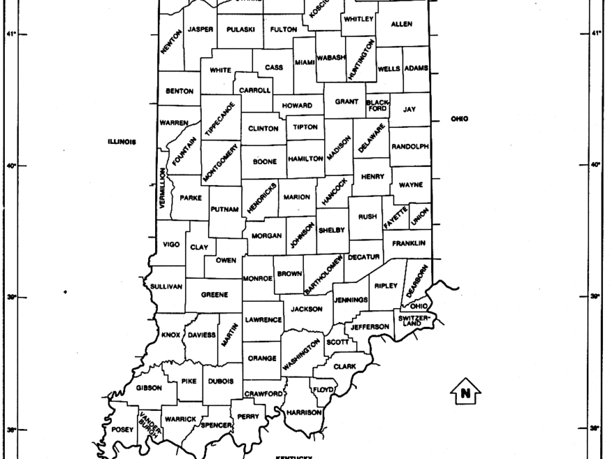 Indiana Free Map
