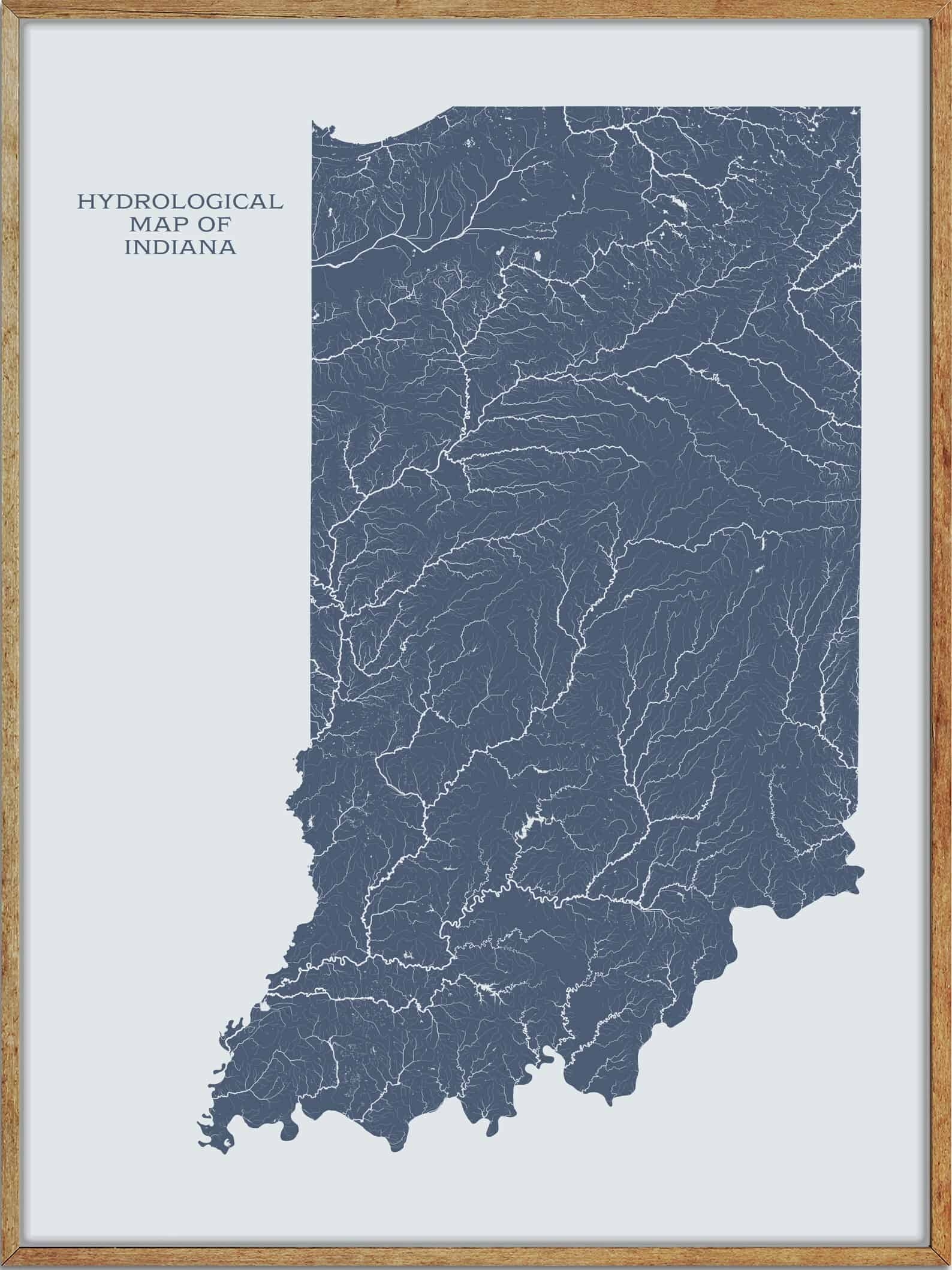 Indiana Lakes And Rivers Map Navigating Hoosier Waterways