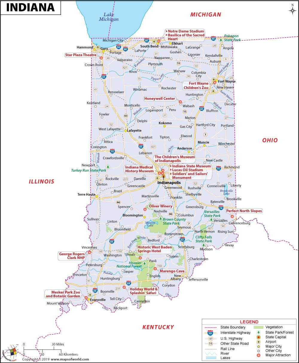 Indiana Map Map Of Indiana Indiana Maps Collection Indiana Map Map Of Indiana Indiana Maps Collection