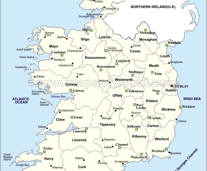 Ireland Maps Printable Maps Of Ireland For Download