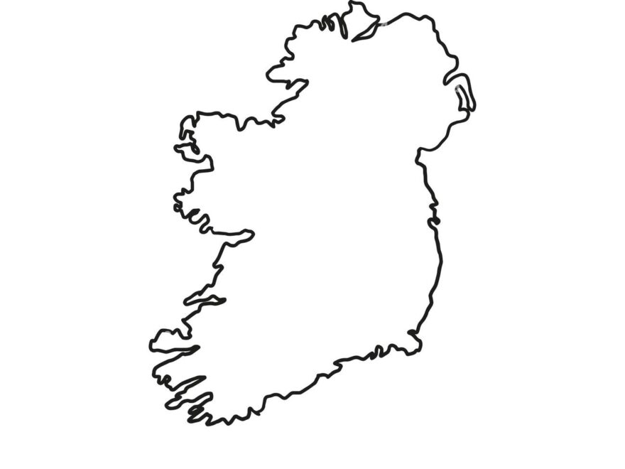 Ireland Outline Stock Vector Images Alamy